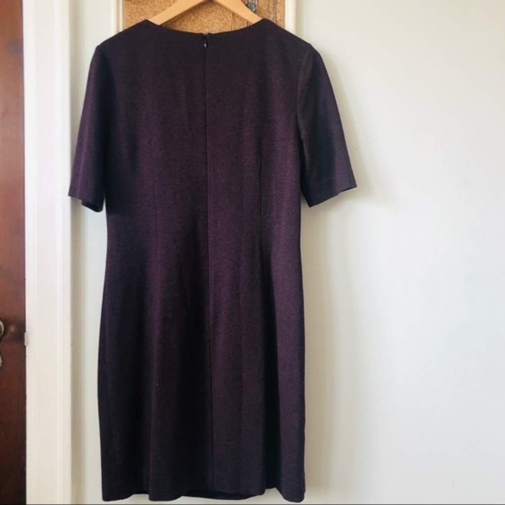 [TRINA Turk] Ribbon Embroidered Floral Neckline Sheath Dress - Picture 10 of 11